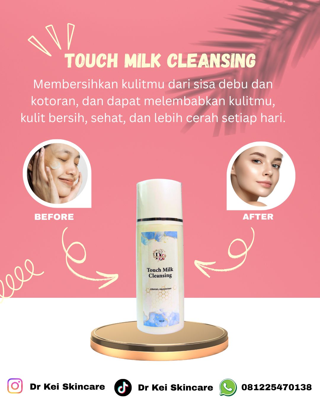 Dr Kei Beauty Care Touch Milk Cleansing 100ml